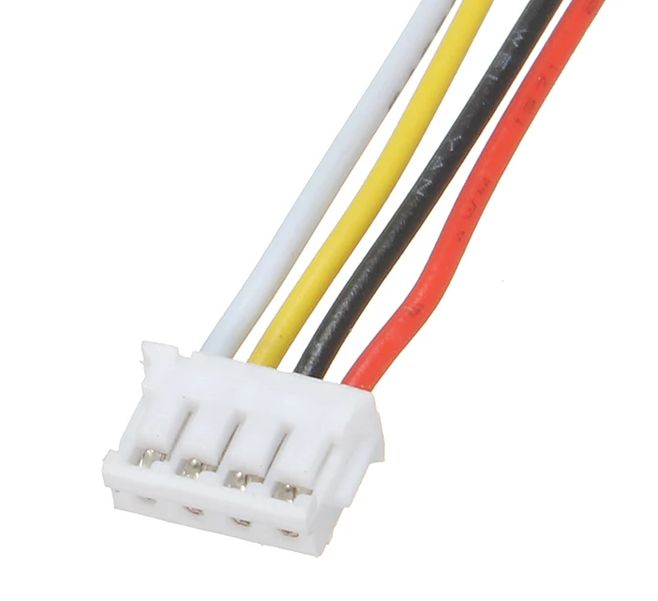 Connector JST-ZH 1.5mm pitch 4-pin male met 20cm kabel
